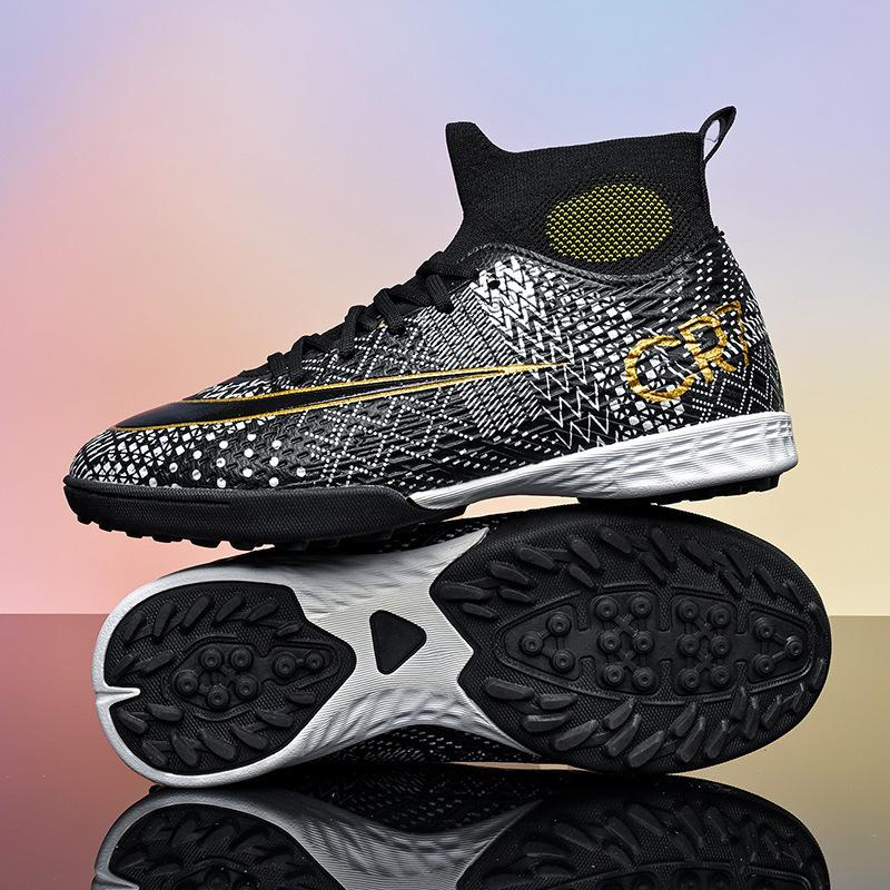 

New high-top football shoes for older children and students TF broken nail training shoes, sports competition shoes 31