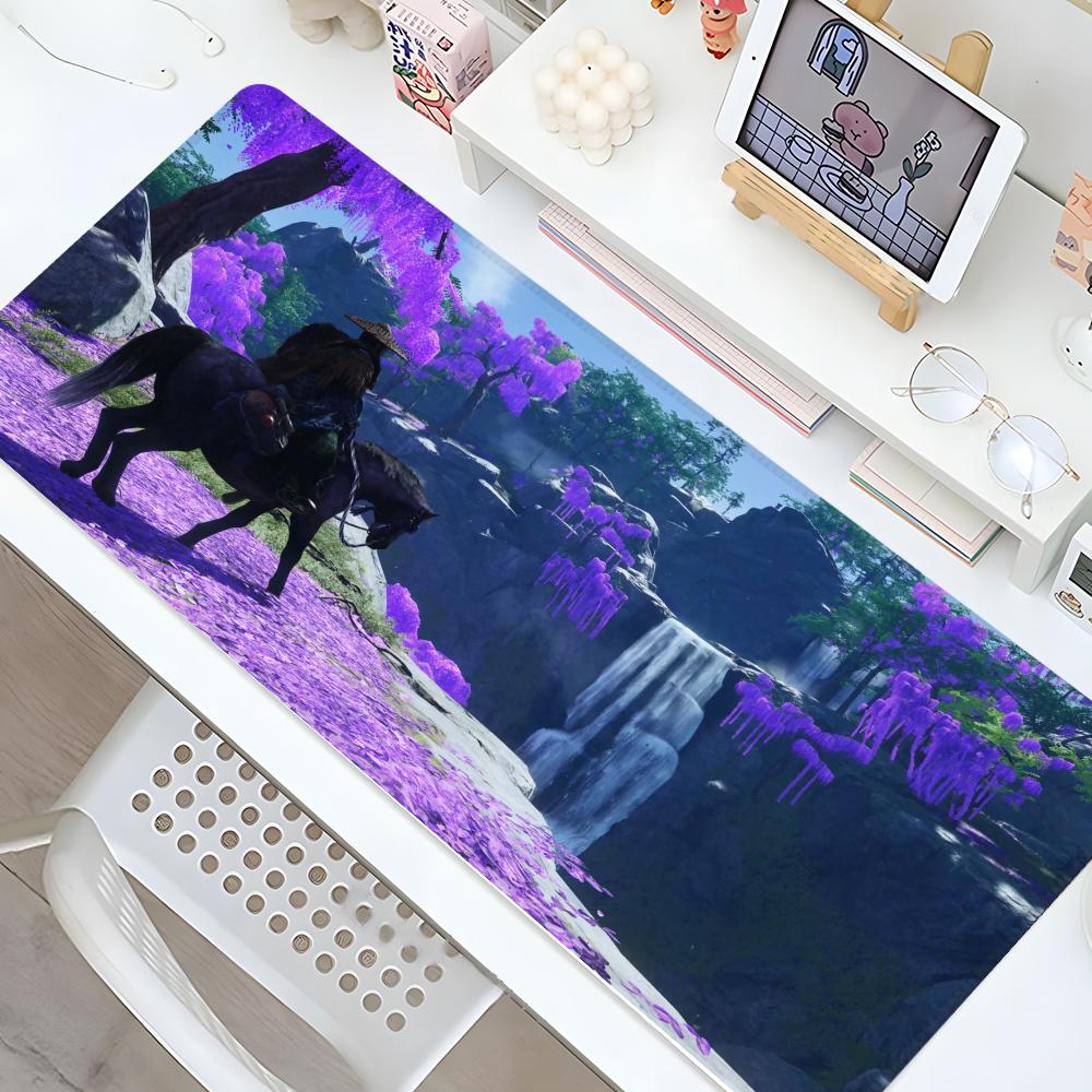 Ghost Of Tsushima Mouse Pad Gaming Locking Edge Big Computer Gamer Large Rubber Art Mousepad Desk Decor Laptop Desk Mat