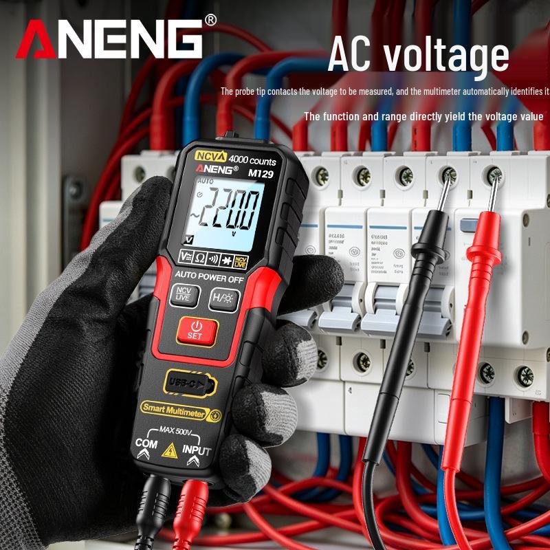 Rechargeable High-Precision Smart Digital Multimeter: Fully Automatic, Multifunctional, Anti-Burn, Universal Electrician's Tool.