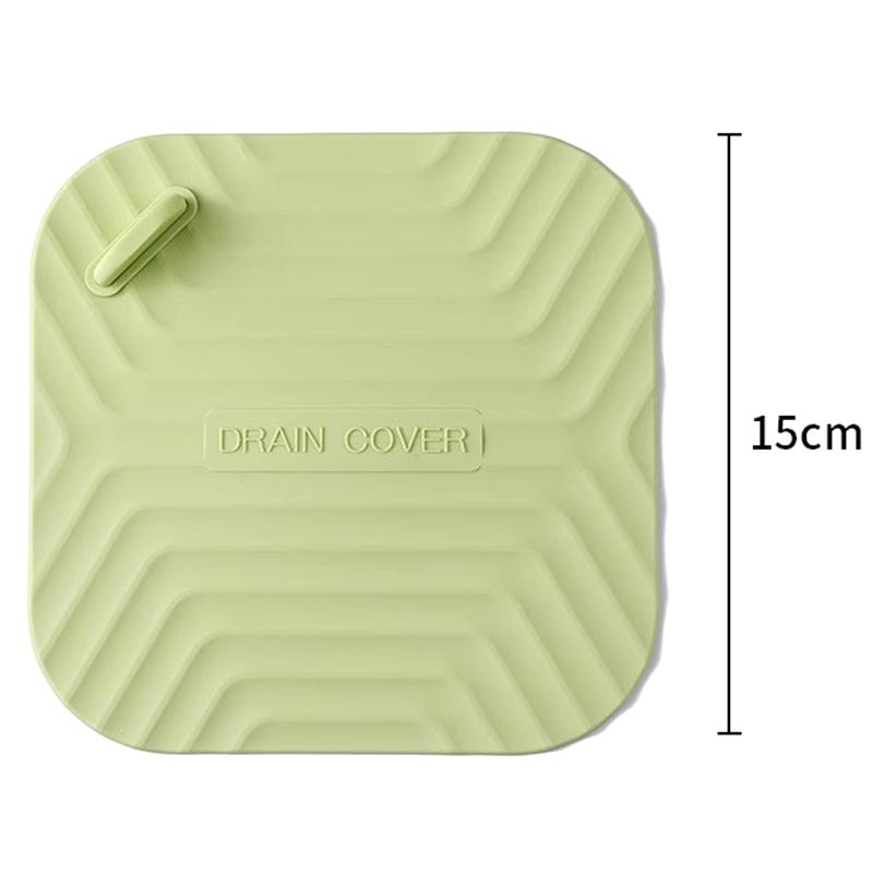 Silicone Floor Drain Cover,Odor Proof Shower Drain Stopper,Reusable Hair Catcher for Bathroom Kitchen Sink