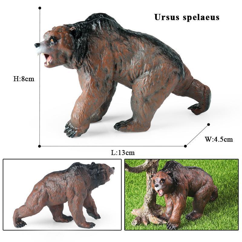 Oenux Simulation Wild Figurines Black Bear Wombat Raccoon Model Action Figures Forest Animals Toy Home Decoration Kids Education