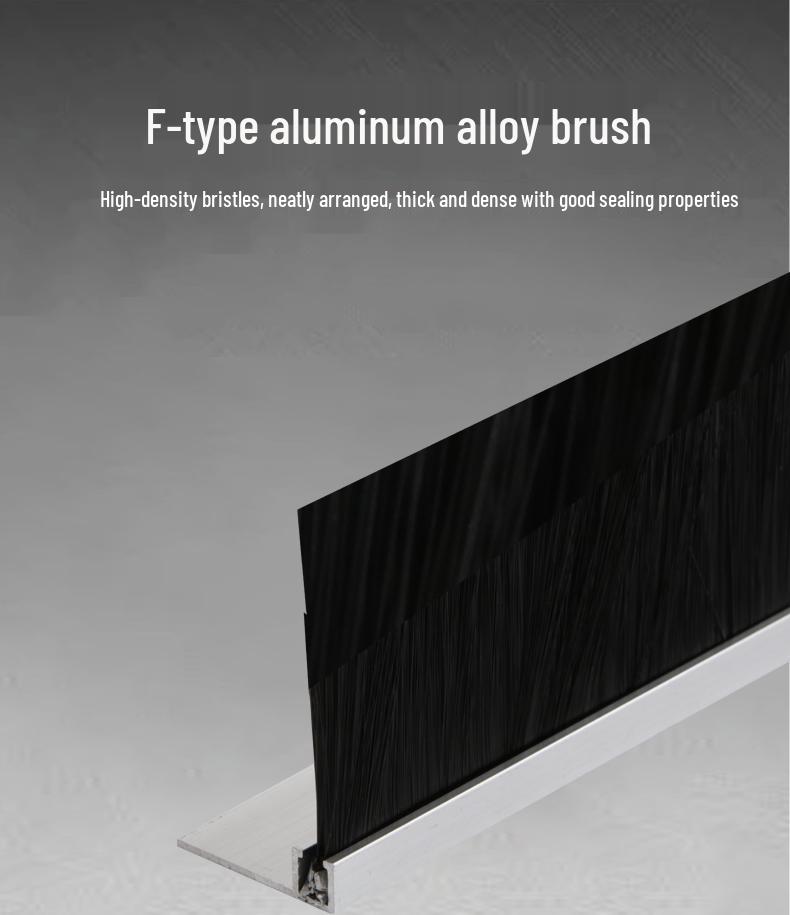 Braune kundenspezifische Nylonborstenbürste für staubdichte Abdichtung und Drehtüren