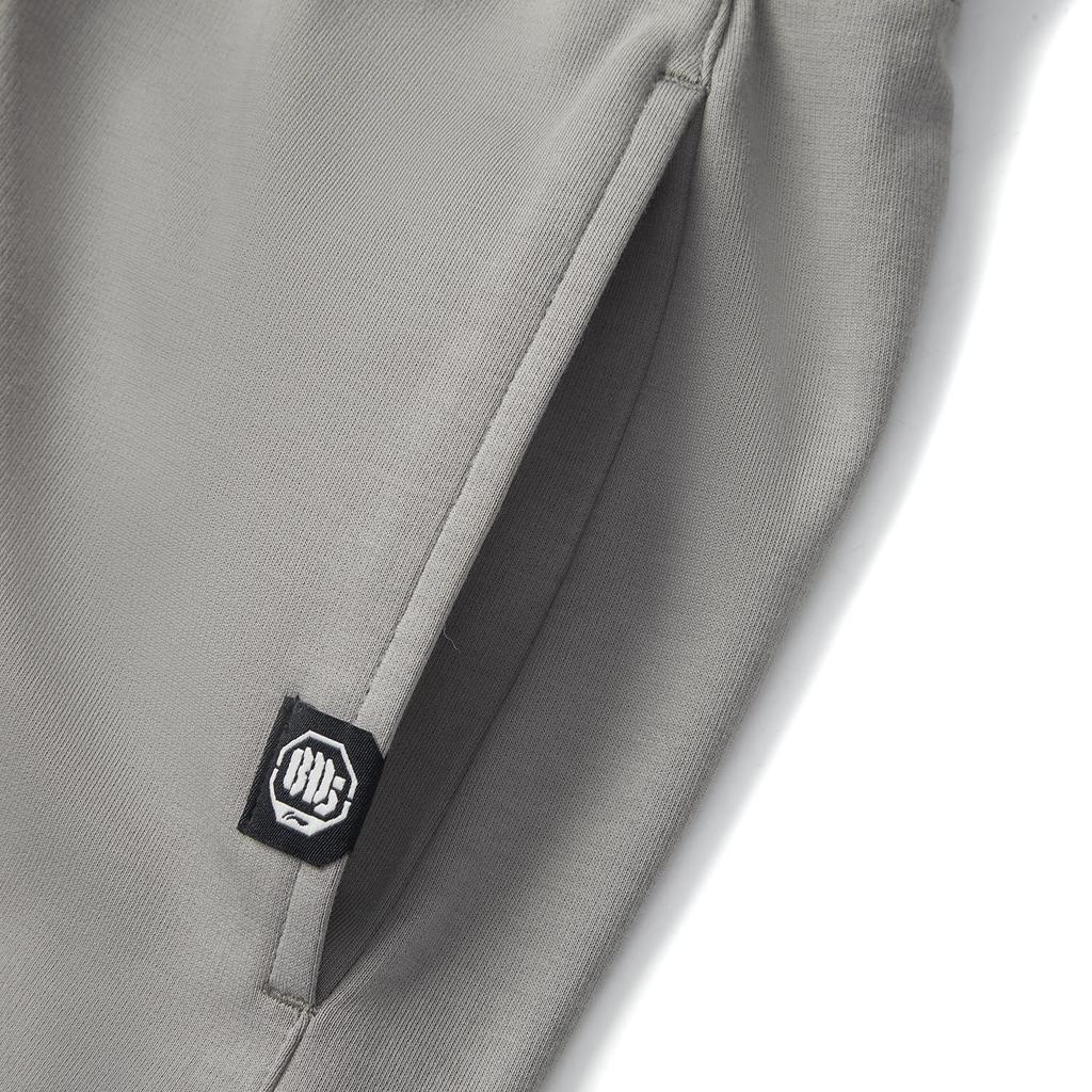 Li Ning Anti-Five Series Sport Minimalist Loose Fit Color Block Casual Shorts Men Shorts Iron-Blue-Gray AKSV039-6