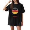 Women's Fashion Short Sleeve Soccer Print T-Shirt