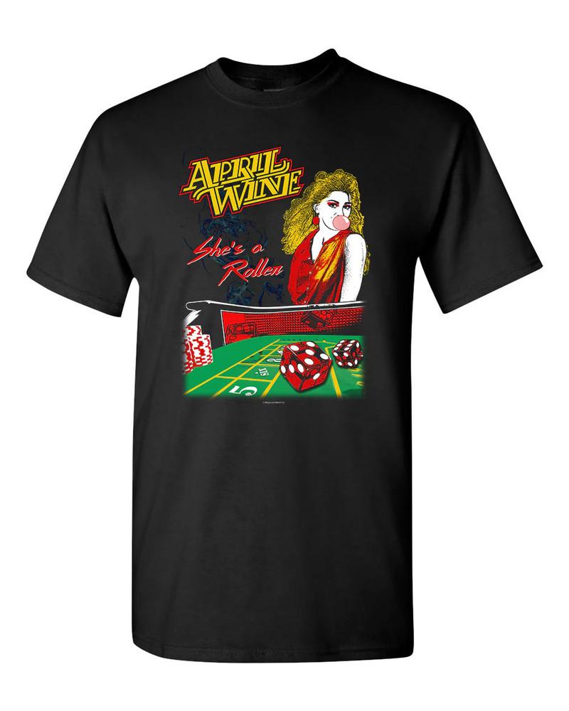 April Wine - Roller T-Shirt Cotton Full Size Unisex S-5XL MA099 Unisex T-Shirt S
