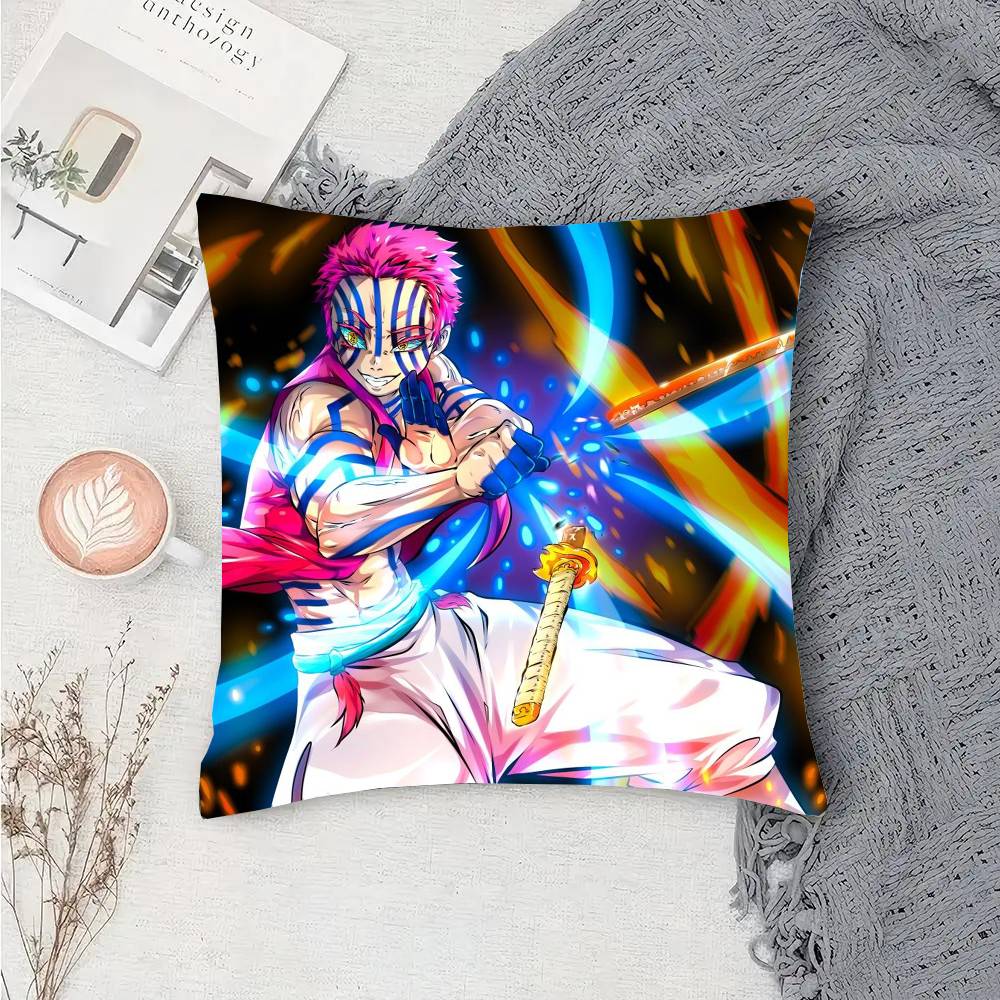 Akaza Anime Demon Slayer Kissenbezug Sofakissenbezug Zimmer Heimdekoration