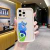 Fun Big-eyed Monster for iPhone15 Mobile Phone Case Apple 13promax Creative Cartoon Fine Hole Soft