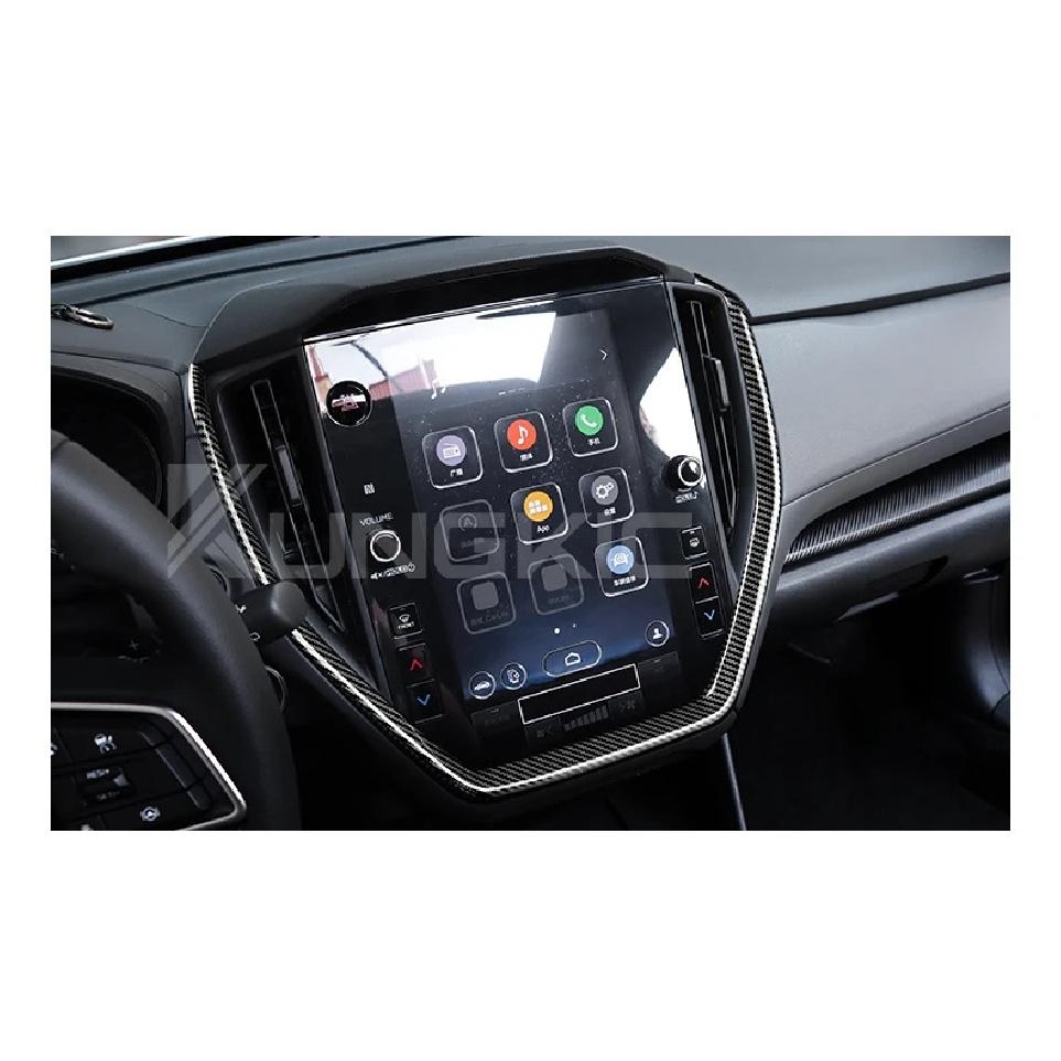 For Subaru Crosstrek 2024 Impreza 2024 WRX 2022 2023 2024 ABS Car Gear Shift Panel Sticker Glossy Matte Carbon Fiber Accessories