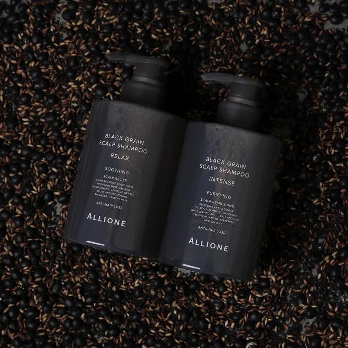 

Шампунь против выпадения волос для кожи головы с черными зерновыми пивными дрожжами 2 типа 500 мл (Расслабленный/Напряженный) 1 Intense (Cooling)