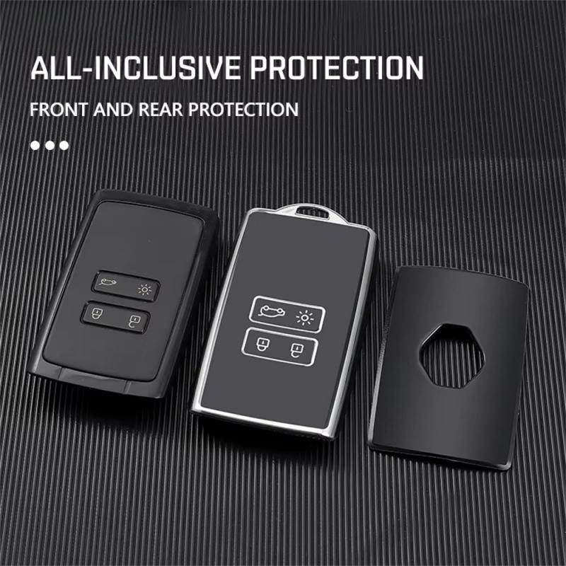 

New TPU Car Smart Card Key Case Cover Shell Fob for Koleos Kadjar Clio Megane Talisman Espace Zoe Scenic Dacia Sandero