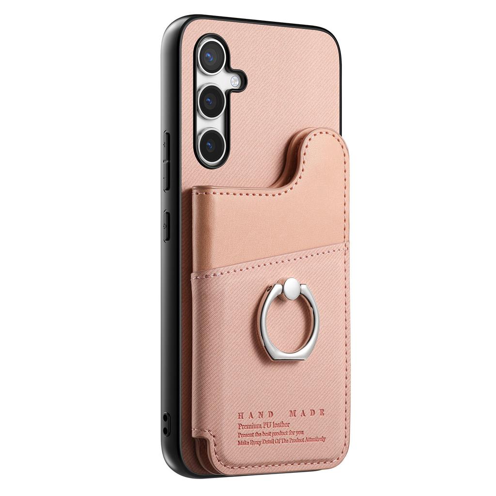 For Samsung Galaxy S25 Case with Card Holder Kickstand Leather + TPU + PC Phone Cover