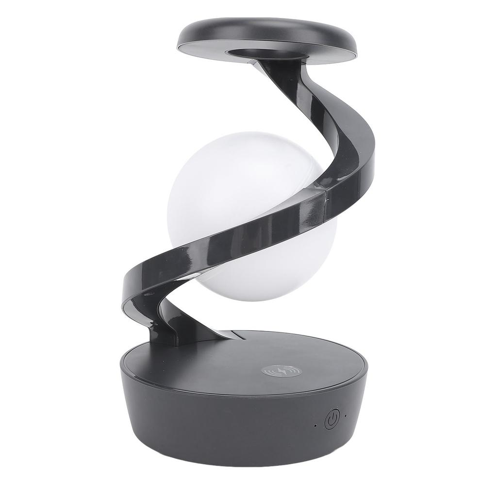 Wireless Charger Night Light Smart Control Rotating Floating RGB Color Changing Desk Lamp for Gifts 