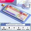 98-Tasten Kabellose Bluetooth Tri-Mode Mechanische Tastatur mit Blauen, Schwarzen, Braunen, Roten Schaltern - RGB für Gaming, Büro, Esports, Mädchen.