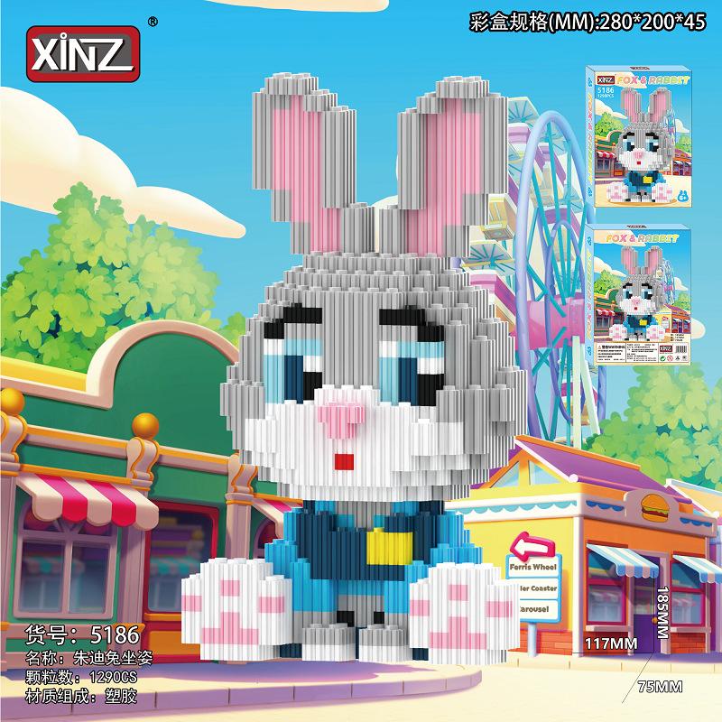 Disney Zootopia Building Blocks Nick Judy Model Benjamin Sloth Bricks Cartoon Movie Figure Toys For Kids Christmas Gift