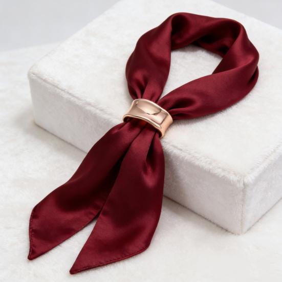 Wavy Scarf Ring Simple Silk Scarf Ring Fashion Scarf Holder Slide Ring