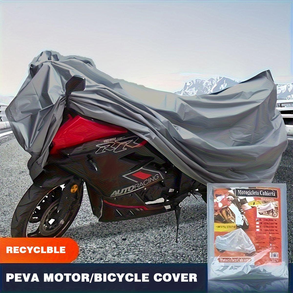 Rainproof, Sunproof, Dustproof, Snowproof Outdoor Motorcycle All Season Cover. Universal Motorcycle And Bicycle Outer Cover M