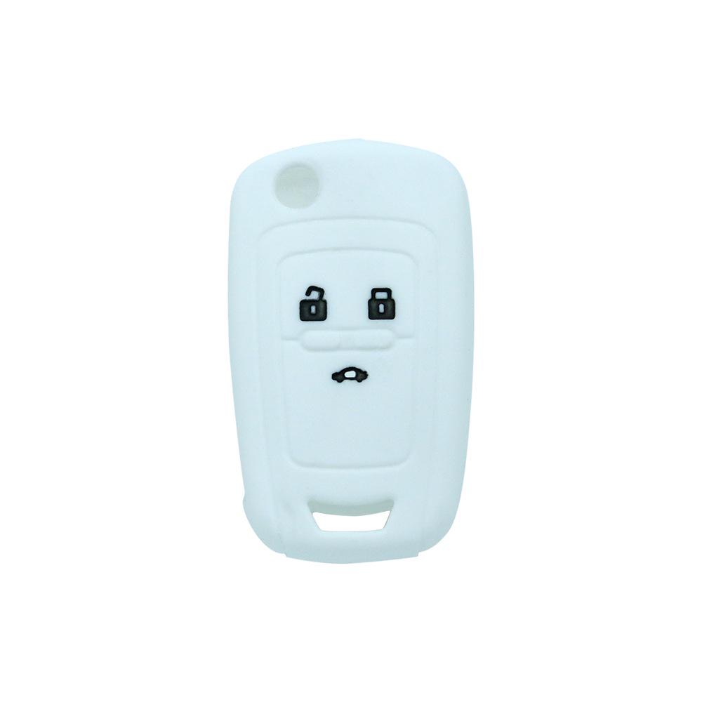 Chevrolet Cruze 3-Button Silicone Key Cover (No Logo) - Soft Rubber for Aveo