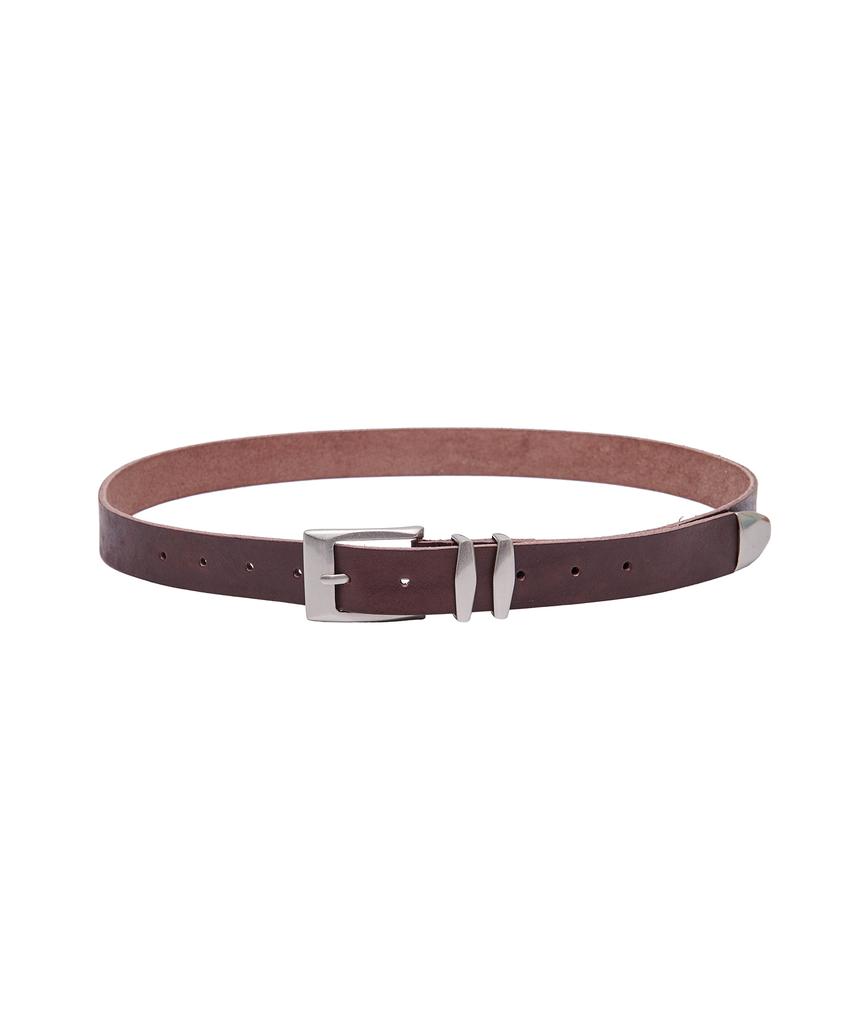 Akesi Dual Square Leather Belt_Brown