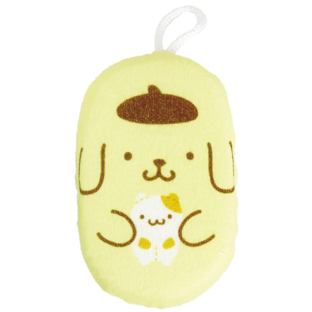 Sanrio Pompompurin Body Sponge Character Fluffy Towel Bath Sponge Sanrio Pompompurin (1 Piece)