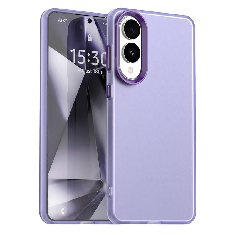 

Anti-Drop Case For Samsung Galaxy S25 Edge Matte Transparent Case For Samsung S25 Edge S25 Ultra Cover For Samsung S25 Edge Case Galaxy S25 Ultra фиолетовый
