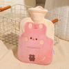 Hot Water Bottle for Filling with Water, Safe and Explosion-Proof, for Use In Bed, for Warming Feet and Stomach, Plush Hot Water Bag for Girls, Hot