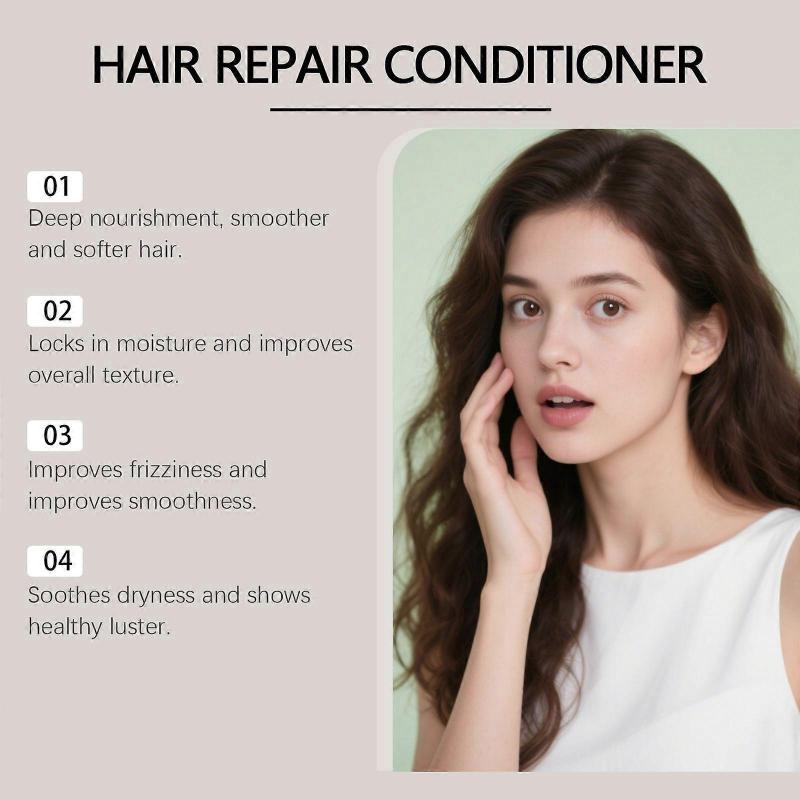 Hair Repair Conditioner for Damaged & Color Treated Hair  Argan Oil, Collagen & Citric Acid - Deep Moisture, Frizz Control, Shine Boost - 300ML