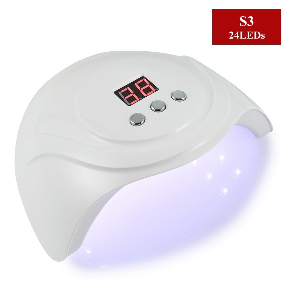 

УФ-світлодіодна лампа 88 Вт Машина для сушіння нігтів для сушіння всіх гель-лаків для нігтів 24 шт. Світлодіодна лампа для манікюру USB-роз’єм Автоматичний датчик