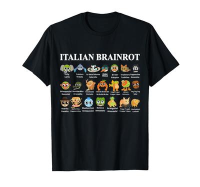 Italský mozek lot Zábavné italské mozek lot Meme tričko