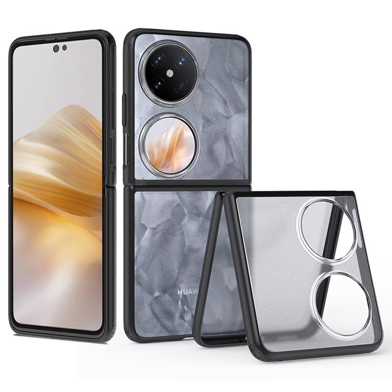 

For Huawei Pocket 2 Shockproof Phone Case TPU+PC Hybrid Cover Black