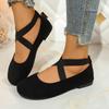 New Large-sized Round-toe Flat-bottomed Sports and Casual Women's Shoes