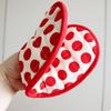 Heart-Shaped Hand Clip Heat Insulation Pad Coaster Anti-Scalding Gloves Baking Kitchen High Temperature Resistant Oven