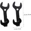 ABOOFAN 2pcs Wrench Coat Hanger Wall Hook Wrench Shape Iron Hanger Storage Hook Smooth Sturdy for Home Dec