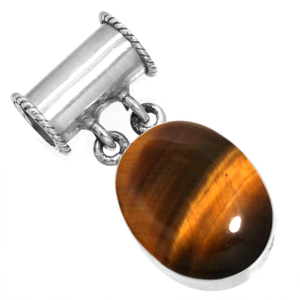 925 Sterling Silver Pendant Women Gemstone Handmade Jewelry Anniversary Gift Malachite Moonstone Rose Quartz Red Stone Smoky Topaz Tiger Eye Solitaire