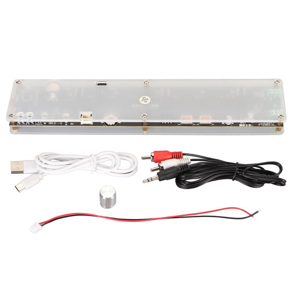 Music Spectrum Level Light Dual Channel DSP 15 Band Digital Equalizer Voice Activated Pickup Rhythm Light with Acrylic