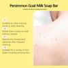 Persimmon & Goat Milk Body Bar, Gentle Moisturizing, Deep Cleansing Nourishing Soap for Whole Body Care