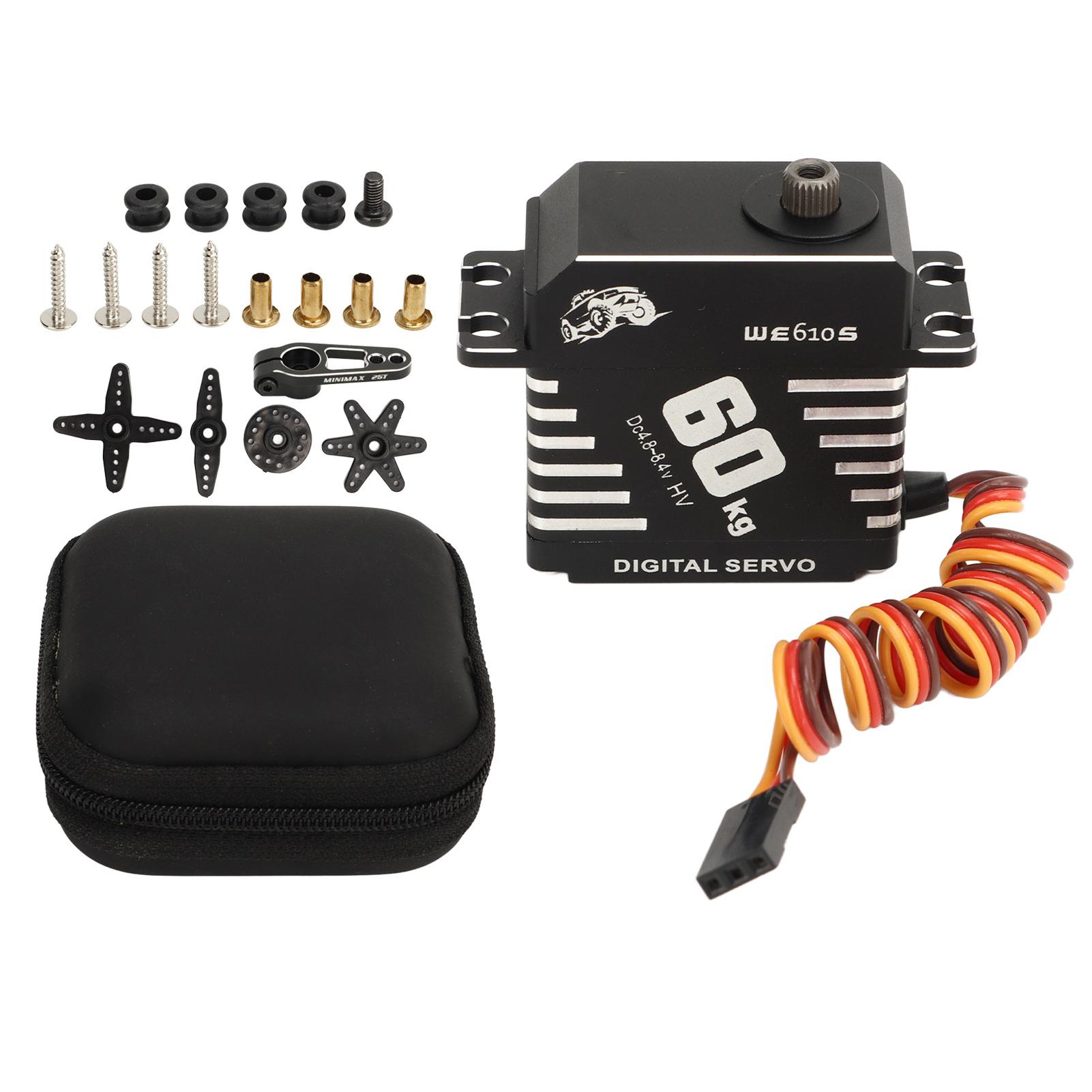 

Servo Motor Metal Gear Digital 60kg Servo Motor Accessory Set Kit for 110 18 15