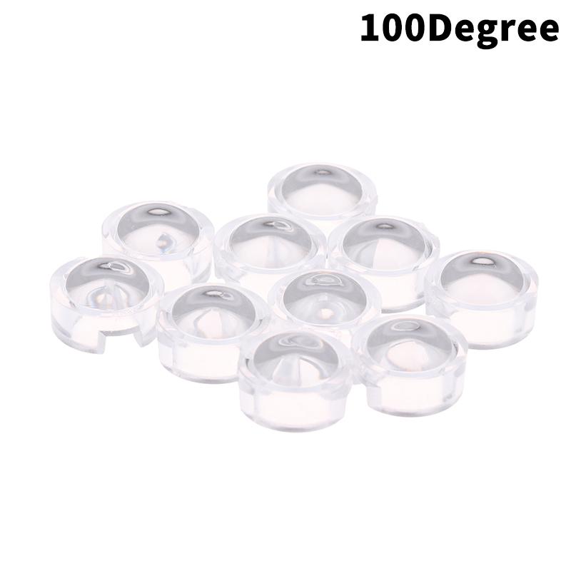 10Pcs 13Mm Led Lens 1W 3W 5W High Power Lights Lense 15 30 45 60 90 100 Degree Pmma Smooth Face For Infrared Monitor Cctv