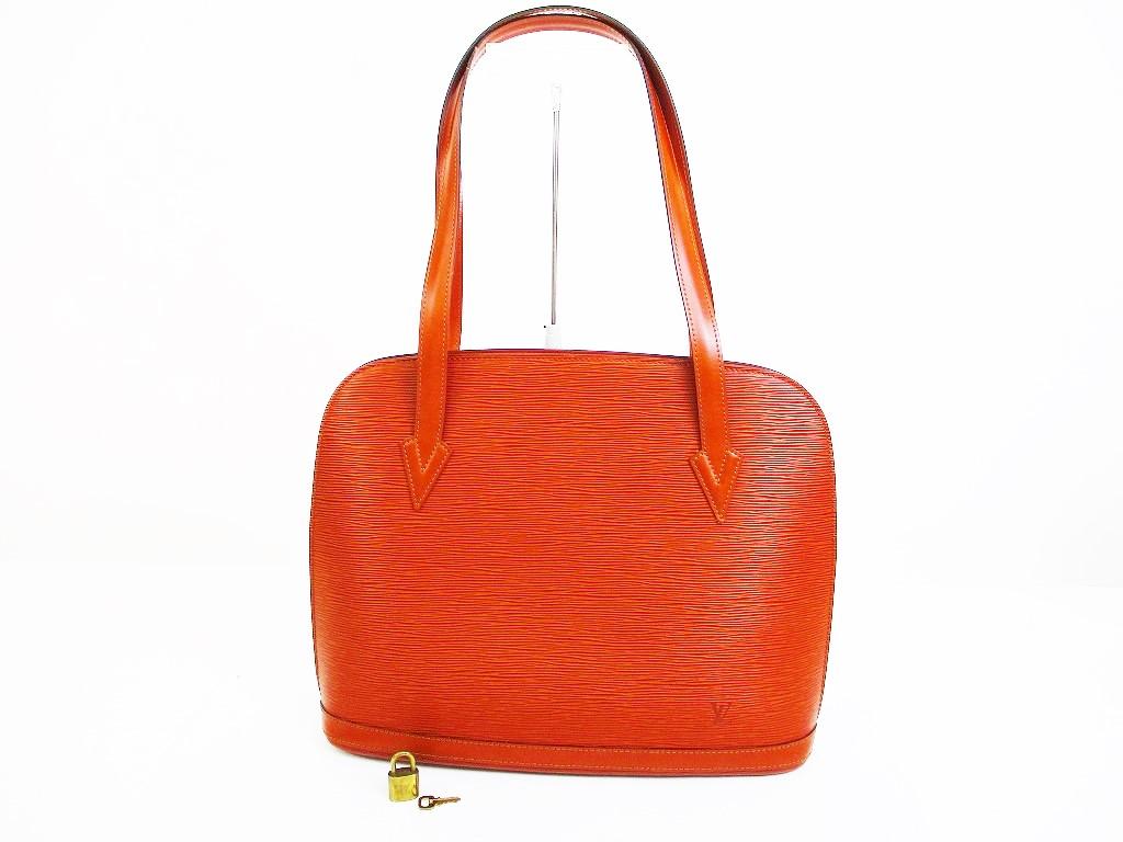 

Автентичний LOUIS VUITTON Epi Leather Brown Tote&Shopper Bag Purse Lussac №6747 б/у
