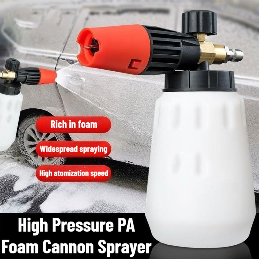 High Pressure Cleaning Spray Bottle New PA Car Washing Machine Foam Pot Snow Water Gun Fan Shaped Quick Insertion Foam Pump
