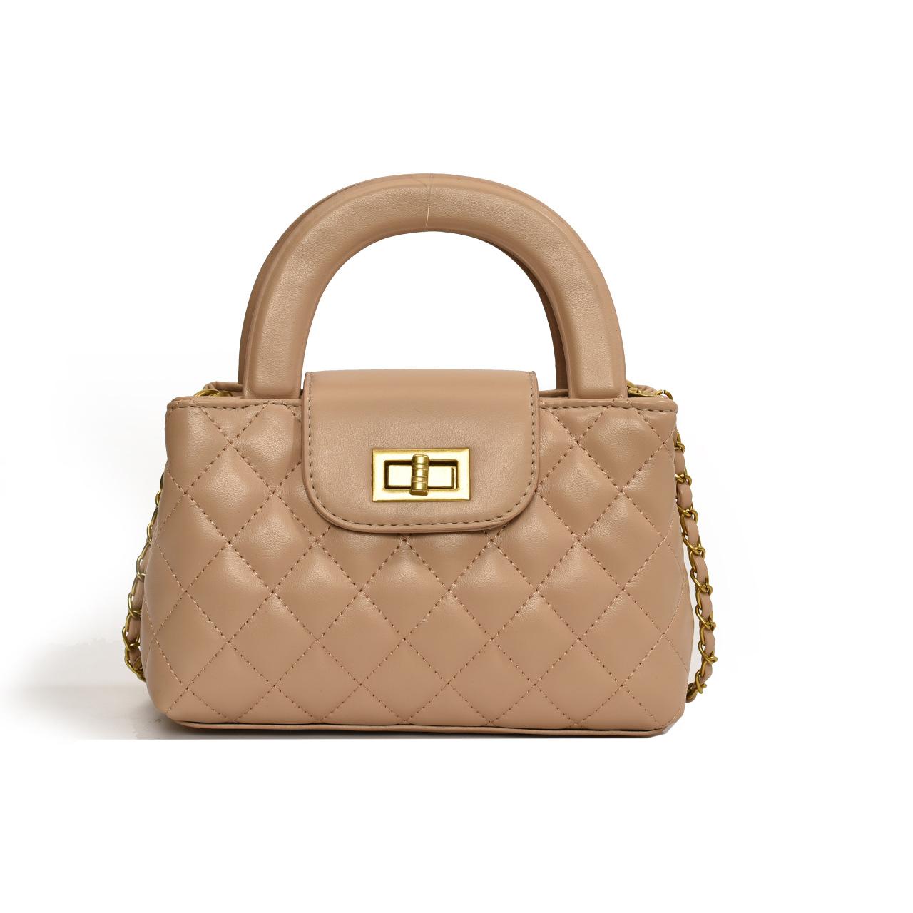

French niche diamond check chain bag women s 2025 new spring and summer fashion handbag commuter shoulder crossbody bag 20*6*13 хакі