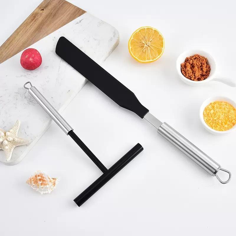 Set Spargi Crepes Francesi in Acciaio Inossidabile Spargi Crepes e Spatola Strumenti per Stendere Pastella tipo Pancake Strumenti per Cucinare Pancake