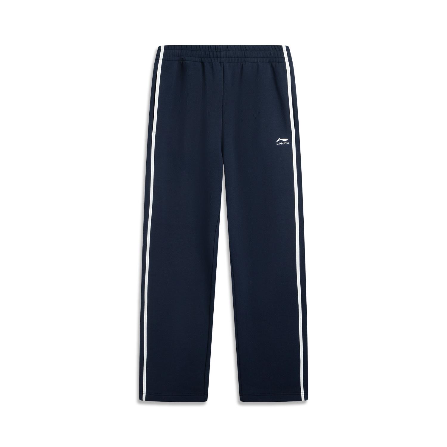 

Li Ning Серия Спортивный Стиль Флис Толстый Свободный Крой Принт Логотипа Средняя Посадка Вышитые Вязаные Спортивные Штаны Мужские низ AKLVA11-3 XL