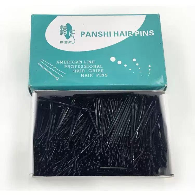 500g Pack of Black Steel Hair Clips for Women - Simple Small Barrettes for Hair Fixing
