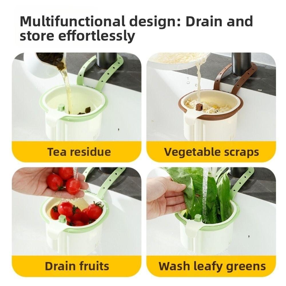 Beznástrojový kuchyňský filtr na odpadky Odnímatelný separátor zbytků jídla Kuchyňské doplňky