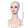 Mannequin Head with Shoulders Realistic Display Bust Authentic Hairpiece Stand for