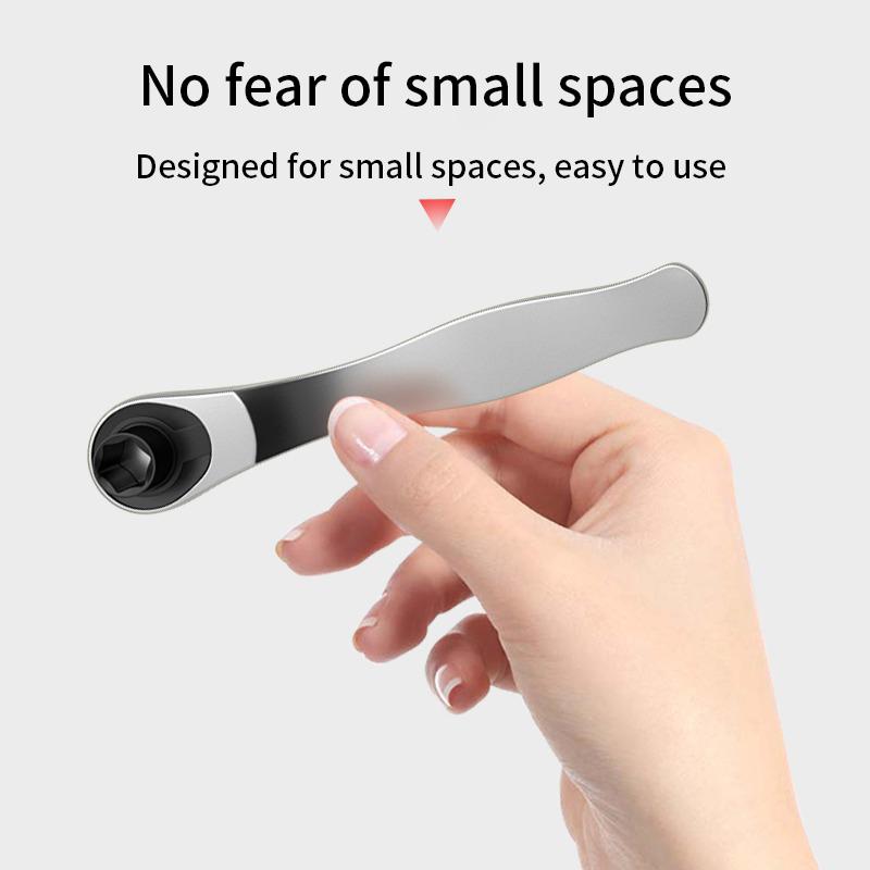 Mini Ratchet 72 Teeth Small Flying Wrench Socket Multi-function Dual-purpose Ratchet Screwdriver Set