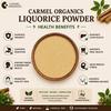 CARMEL ORGANICS Süßholzwurzelpulver (340 Gramm) | Yashtimadhu Pulver für Gesundheit, Haut- und Haarpflege | Natürlich | Essbar