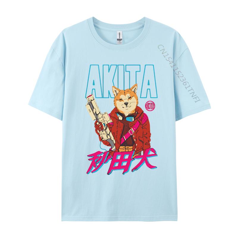 Adult Latest Printing Tops  Tees Cotton Top Tshirts Akita Neo Tokyo Tshirt Vintage Tshirt Brand T Shirt