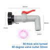 Ibc Tank Adapter Valve Fittings S60*6 Coarse Thread To 1/2 3/4 1" Water Tank Connectors Garden Hose Faucet Accessories