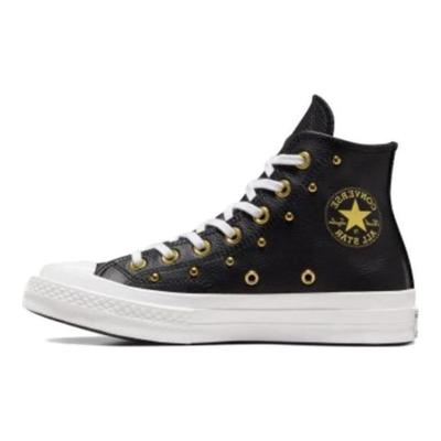 Chuck 70 Star Ümar Varvas Mugavad Mitmekülgsed Kõrged Lõuendkingad Unisex Tossud Must A06809C